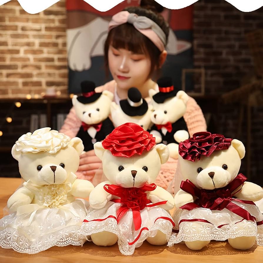 Amazon.co.jp: テディベア 結婚式 ウェディングベア ぬいぐるみ